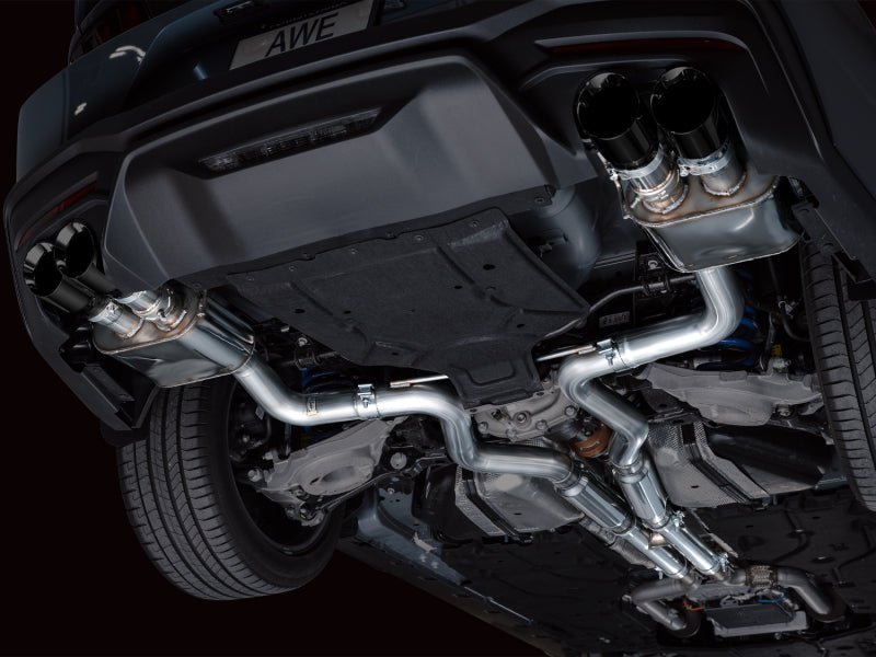 AWE 2024 Ford Mustang GT Fastback S650 RWD SwitchPath Catback Exhaust w/ Quad Diamond Black Tips - CPC Performance