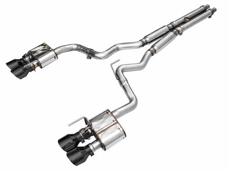 AWE 2024 Ford Mustang GT Fastback S650 RWD SwitchPath Catback Exhaust w/ Quad Diamond Black Tips - CPC Performance