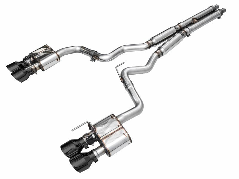 AWE 2024 Ford Mustang GT Fastback S650 RWD SwitchPath Catback Exhaust w/ Quad Diamond Black Tips - CPC Performance
