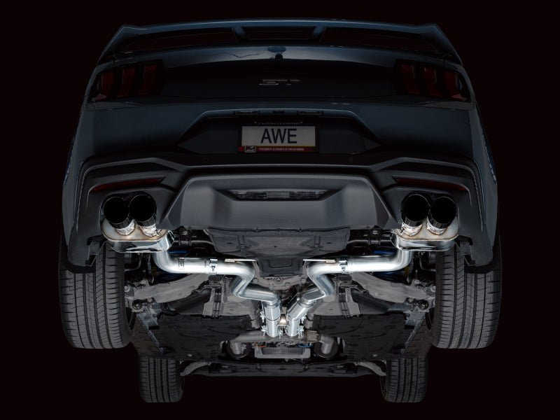 AWE 2024 Ford Mustang GT Fastback S650 RWD SwitchPath Catback Exhaust w/ Quad Diamond Black Tips - CPC Performance