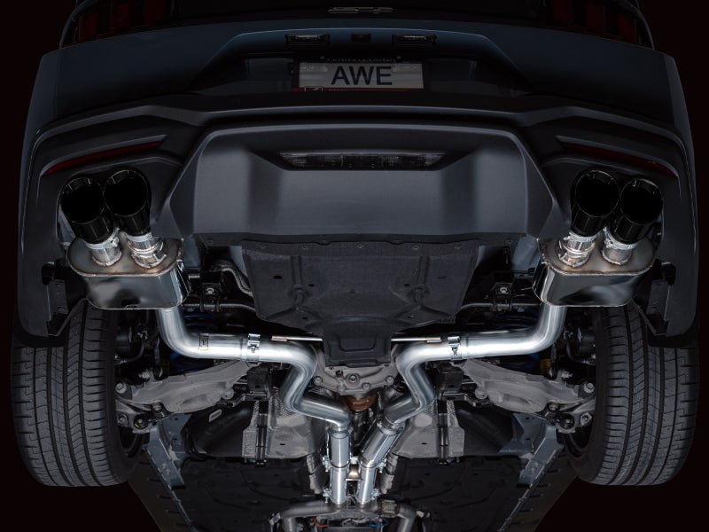 AWE 2024 Ford Mustang GT Fastback S650 RWD SwitchPath Catback Exhaust w/ Quad Diamond Black Tips - CPC Performance