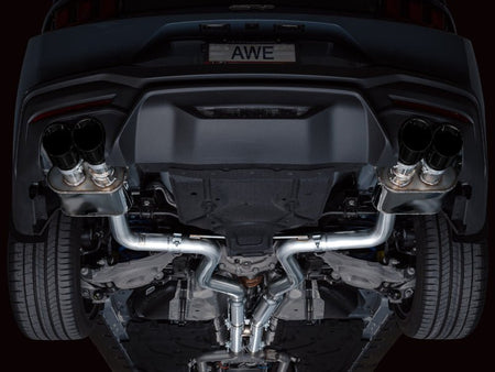 AWE 2024 Ford Mustang GT Fastback S650 RWD SwitchPath Catback Exhaust w/ Quad Diamond Black Tips - CPC Performance