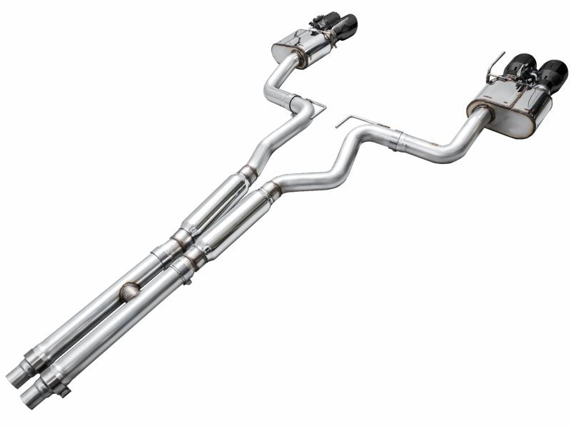 AWE 2024 Ford Mustang GT Fastback S650 RWD SwitchPath Catback Exhaust w/ Quad Diamond Black Tips - CPC Performance
