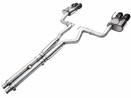 AWE 2024 Ford Mustang GT Fastback S650 RWD SwitchPath Catback Exhaust w/ Quad Diamond Black Tips - CPC Performance