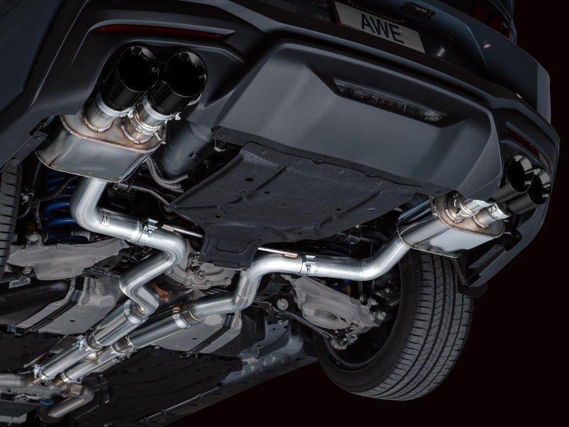 AWE 2024 Ford Mustang GT Fastback S650 RWD SwitchPath Catback Exhaust w/ Quad Diamond Black Tips - CPC Performance