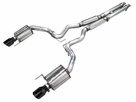 AWE 2024 Ford Mustang GT Fastback S650 RWD Touring Catback Exhaust w/ Dual Diamond Black Tips - CPC Performance