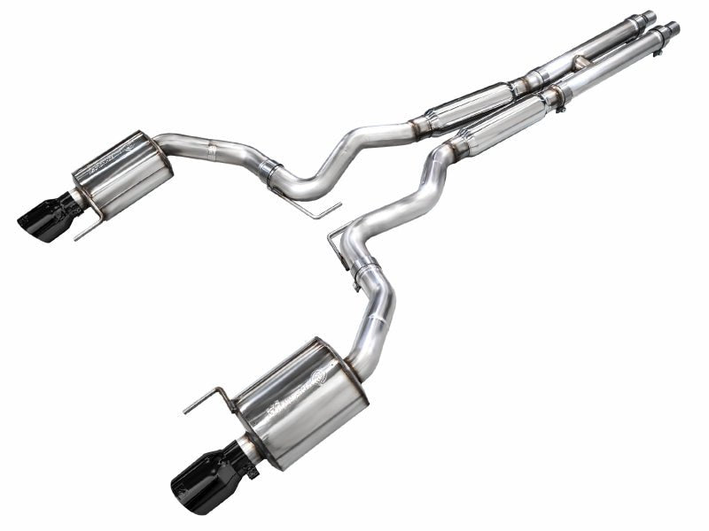 AWE 2024 Ford Mustang GT Fastback S650 RWD Touring Catback Exhaust w/ Dual Diamond Black Tips - CPC Performance