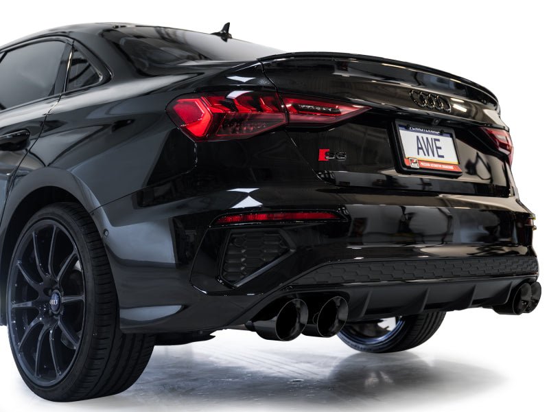 AWE 22 - 24 Audi 8Y S3 Touring Edition Exhaust - Diamond Black Tips - CPC Performance