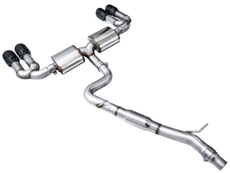 AWE 22 - 24 Audi 8Y S3 Touring Edition Exhaust - Diamond Black Tips - CPC Performance