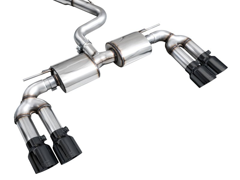 AWE 22 - 24 Audi 8Y S3 Touring Edition Exhaust - Diamond Black Tips - CPC Performance