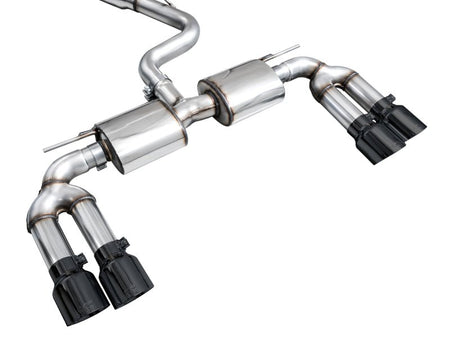 AWE 22 - 24 Audi 8Y S3 Touring Edition Exhaust - Diamond Black Tips - CPC Performance