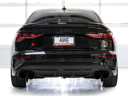 AWE 22 - 24 Audi 8Y S3 Touring Edition Exhaust - Diamond Black Tips - CPC Performance