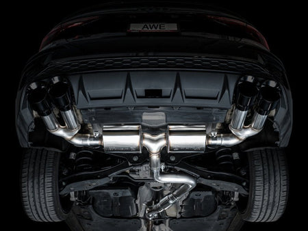 AWE 22 - 24 Audi 8Y S3 Touring Edition Exhaust - Diamond Black Tips - CPC Performance