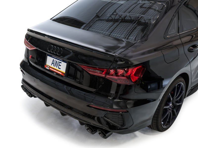 AWE 22 - 24 Audi 8Y S3 Touring Edition Exhaust - Diamond Black Tips - CPC Performance
