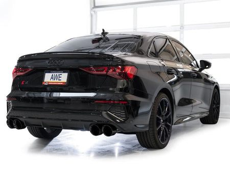 AWE 22 - 24 Audi 8Y S3 Touring Edition Exhaust - Diamond Black Tips - CPC Performance