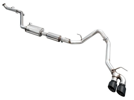 AWE Exhaust for 4th Gen Toyota Tacoma Dual Diamond Black Tips - CPC Performance