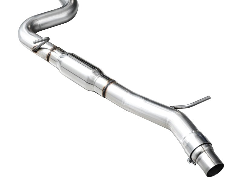 AWE MK8 Volkswagen Golf R 3in Track Edition Quad Exhaust - Chrome Silver Tips - CPC Performance