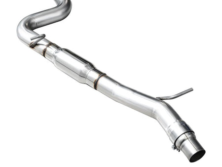 AWE MK8 Volkswagen Golf R 3in Track Edition Quad Exhaust - Chrome Silver Tips - CPC Performance