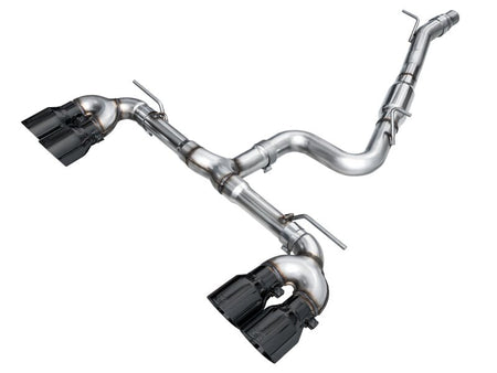 AWE MK8 Volkswagen Golf R 3in Track Edition Quad Exhaust - Diamond Black Tips - CPC Performance
