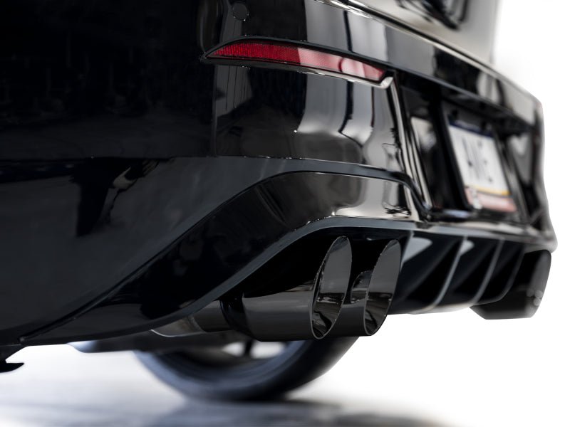 AWE MK8 Volkswagen Golf R 3in Track Edition Quad Exhaust - Diamond Black Tips - CPC Performance