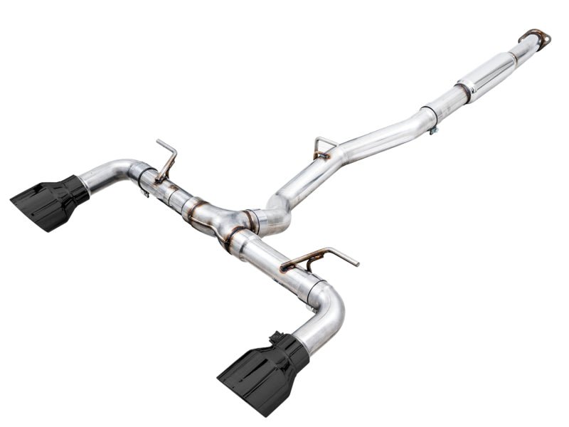 AWE Subaru BRZ / Toyota GR86 / Toyota 86 Track Edition Cat - Back Exhaust - Diamond Black Tips - CPC Performance
