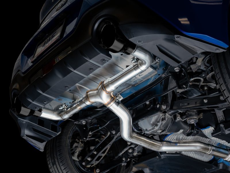 AWE Subaru BRZ / Toyota GR86 / Toyota 86 Track Edition Cat - Back Exhaust - Diamond Black Tips - CPC Performance
