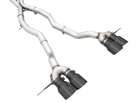 AWE Track Edition Catback Exhaust for BMW G8X M3/M4 - Diamond Black Tips - CPC Performance