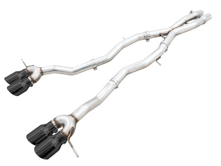 AWE Track Edition Catback Exhaust for BMW G8X M3/M4 - Diamond Black Tips - CPC Performance