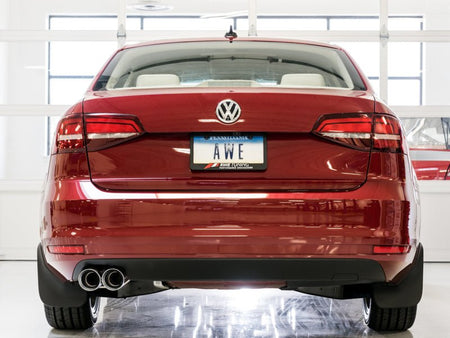 AWE Tuning 09 - 14 Volkswagen Jetta Mk6 1.4T Track Edition Exhaust - Chrome Silver Tips - CPC Performance
