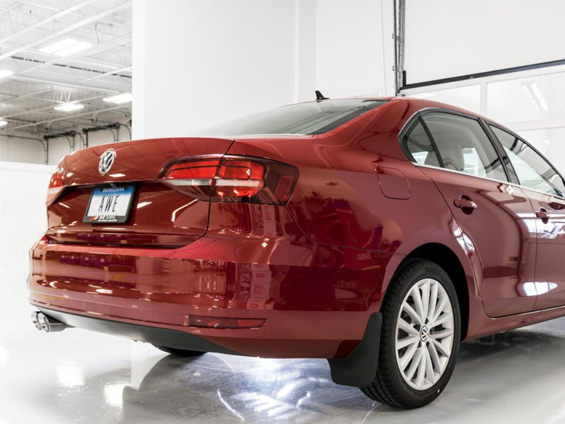 AWE Tuning 09 - 14 Volkswagen Jetta Mk6 1.4T Track Edition Exhaust - Chrome Silver Tips - CPC Performance