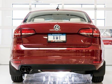 AWE Tuning 09 - 14 Volkswagen Jetta Mk6 1.4T Track Edition Exhaust - Diamond Black Tips - CPC Performance