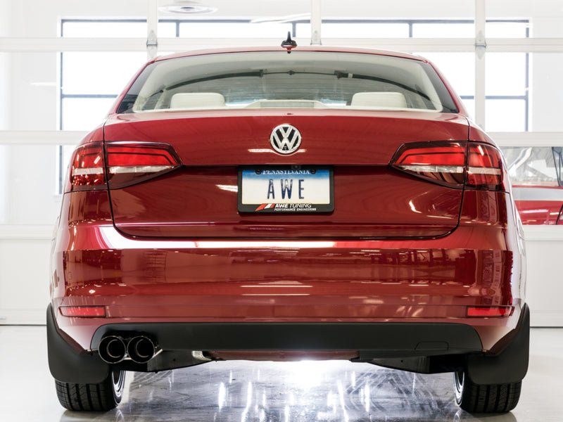 AWE Tuning 09 - 14 Volkswagen Jetta Mk6 1.4T Track Edition Exhaust - Diamond Black Tips - CPC Performance