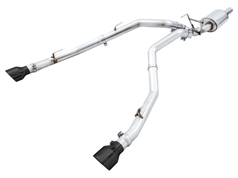 AWE Tuning 09 - 18 RAM 1500 5.7L (w/Cutouts) 0FG Dual Rear Exit Cat - Back Exhaust - Diamond Black Tips - CPC Performance