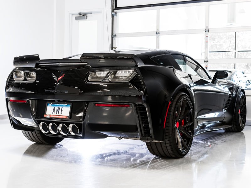 AWE Tuning 14 - 19 Chevy Corvette C7 Z06/ZR1 (w/o AFM) Touring Edition Axle - Back Exhaust w/Chrome Tips - CPC Performance