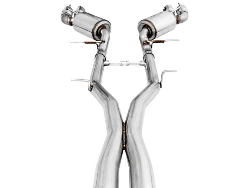 AWE Tuning 16 - 19 Chevy Camaro SS Res Cat - Back Exhaust - Touring Edition (Quad Chrome Silver Tips) - CPC Performance