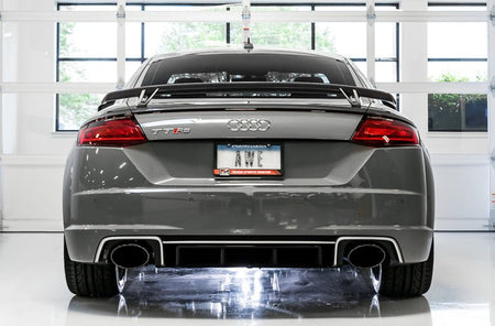AWE Tuning 18 - 19 Audi TT RS 8S/RK3 2.5L Turbo Track Edition Exhaust - Diamond Black RS - Style Tips - CPC Performance