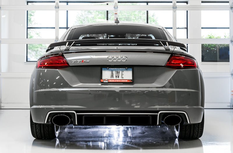 AWE Tuning 18 - 19 Audi TT RS 8S/RK3 2.5L Turbo Track Edition Exhaust - Diamond Black RS - Style Tips - CPC Performance