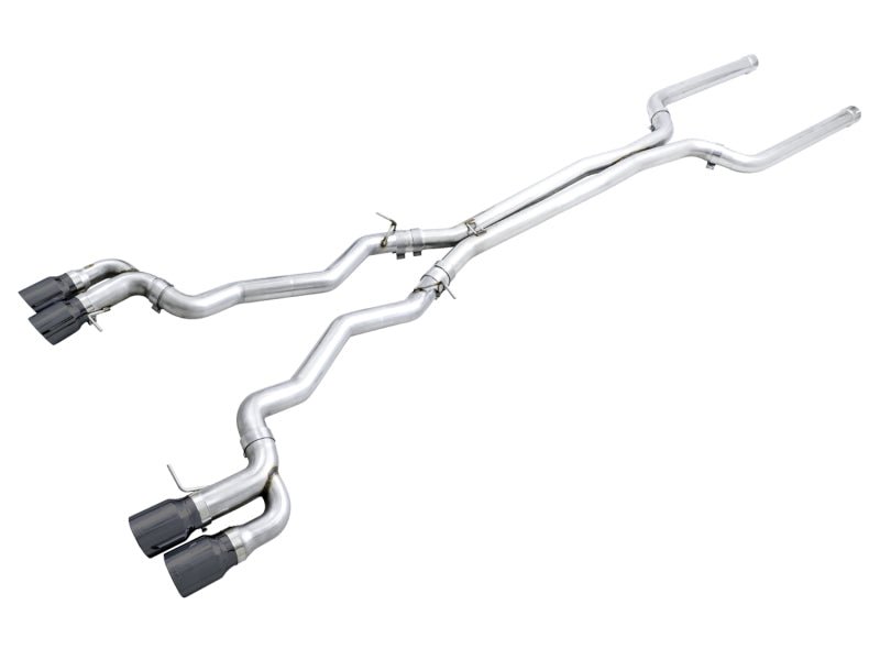 AWE Tuning 18 - 19 BMW M5 (F90) 4.4T AWD Cat - back Exhaust - Track Edition (Diamond Black Tips) - CPC Performance