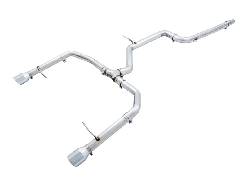 AWE Tuning 18 - 21 Volkswagen Jetta GLI Mk7 Track Edition Exhaust - Chrome Silver Tips (Fits OEM DP) - CPC Performance