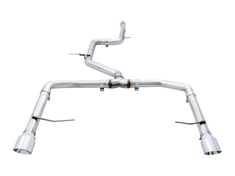 AWE Tuning 18 - 21 Volkswagen Jetta GLI Mk7 Track Edition Exhaust - Chrome Silver Tips (Fits OEM DP) - CPC Performance