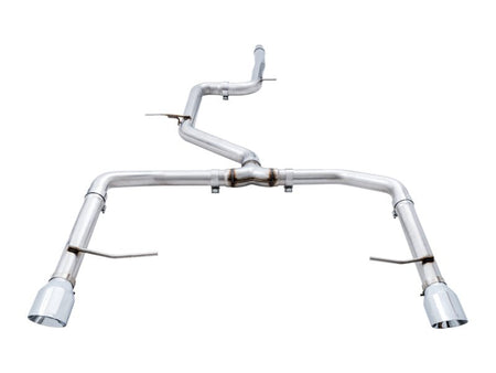 AWE Tuning 18 - 21 Volkswagen Jetta GLI Mk7 Track Edition Exhaust - Chrome Silver Tips (Fits OEM DP) - CPC Performance