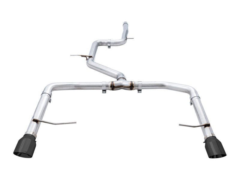 AWE Tuning 18 - 21 Volkswagen Jetta GLI Mk7 Track Edition Exhaust - Diamond Black Tips (Fits OEM DP) - CPC Performance