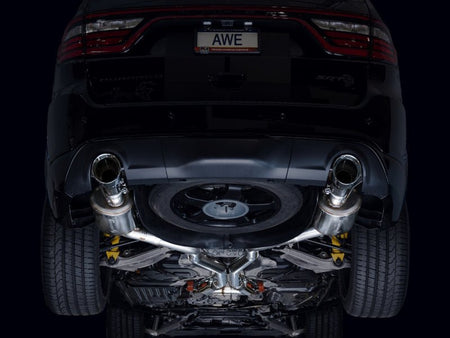 AWE Tuning 18 - 23 Dodge Durango SRT & Hellcat Touring Edition Exhaust - Chrome Silver Tips - CPC Performance