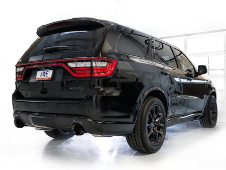 AWE Tuning 18 - 23 Dodge Durango SRT & Hellcat Track Edition Exhaust - Diamond Black Tips - CPC Performance