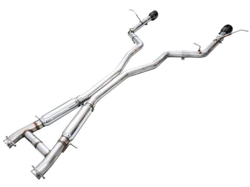 AWE Tuning 18 - 23 Dodge Durango SRT & Hellcat Track Edition Exhaust - Diamond Black Tips - CPC Performance