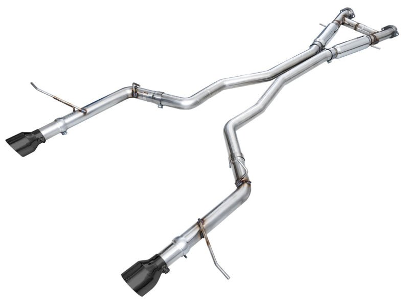 AWE Tuning 18 - 23 Dodge Durango SRT & Hellcat Track Edition Exhaust - Diamond Black Tips - CPC Performance