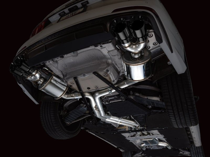 AWE Tuning 19 - 23 Audi C8 S6/S7 2.9T V6 AWD Touring Edition Exhaust - Diamond Black Tips - CPC Performance
