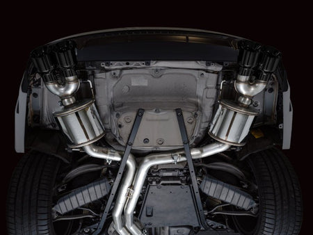 AWE Tuning 19 - 23 Audi C8 S6/S7 2.9T V6 AWD Touring Edition Exhaust - Diamond Black Tips - CPC Performance