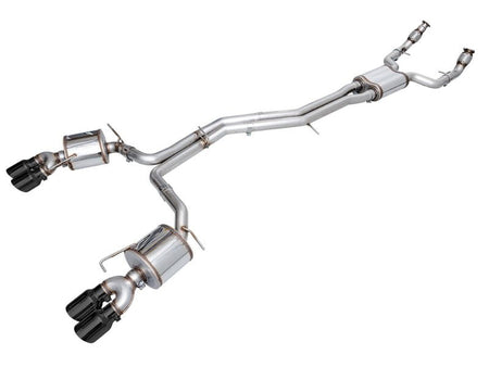 AWE Tuning 19 - 23 Audi C8 S6/S7 2.9T V6 AWD Touring Edition Exhaust - Diamond Black Tips - CPC Performance