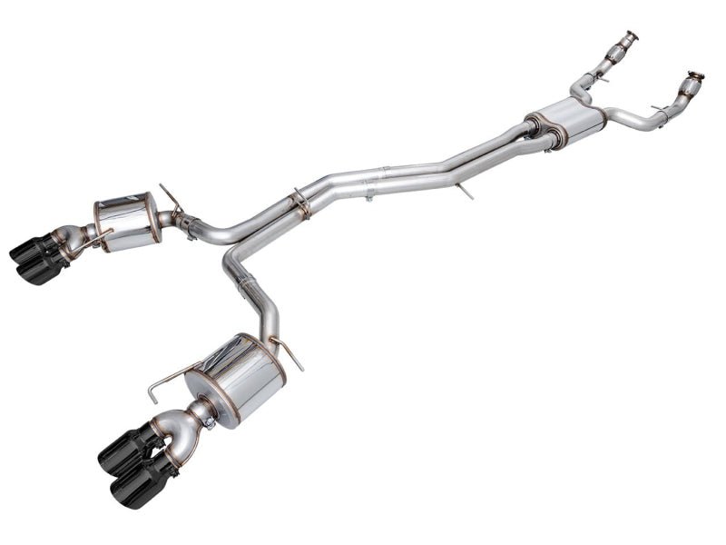AWE Tuning 19 - 23 Audi C8 S6/S7 2.9T V6 AWD Touring Edition Exhaust - Diamond Black Tips - CPC Performance